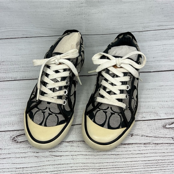 Womens Coach Barrett Signature Canvas black Sneakers size 5.5 - Picture 11 of 15
